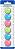     Starpak - Pastel - 6   ∅ 3 cm - 