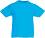   Fruit of the Loom - Azure Blue - 100 % ,   Kids Valueweight - 