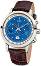  KronSegler - CSI Gents Chronograph KS 787 Steel Blue -   "Crime Scene Investigation" - 