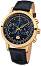  KronSegler - CSI Gents Chronograph KS 787 Gold Black -   "Crime Scene Investigation" - 