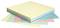 Самозалепващи листчета в пастелни цветове Info Notes - 100 листчета с размери 7.5 x 7.5 cm - 