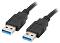  Lanberg USB Type-A male  Type-A male 3.0 - 1 m - 