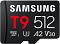 Micro SDXC ����� ����� 512 GB Samsung T9 - A2, UHS-I, U3, V30 - 