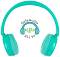 �������� ������ ������ �������� BuddyPhones Turquoise - � USB ����� � 3.5 mm ��� �� ������� Pop - 