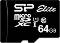 Micro SDXC   64 GB Silicon Power Elite - Class 10, U1  SD  - 