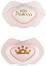 Залъгалки със симетрична форма Canpol babies Light Touch - 2 броя, от серията Royal Baby, 0-6 м - 