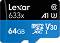 Micro SDXC   64 GB Lexar High-Performance - Class 10, U3, V30, A1  SD  - 
