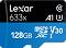Micro SDXC   633x 128 GB Lexar High-Performance - Class 10, U3, V30, A1  SD  - 