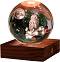   Gingko Owl Moon -   Amber Crystal Light - 
