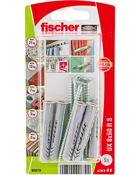     PZ Fischer UX R S K - 5 - 10    ∅ 6 - 8 mm   35 - 50 mm - 