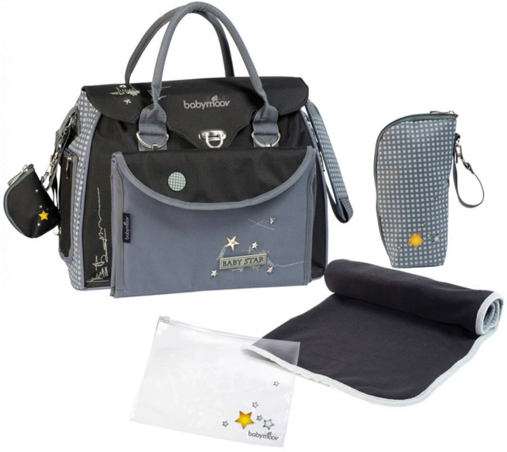 Чанта за бебешка количка Babymoov Baby Style - С подложка за преповиване и термобокс - продукт