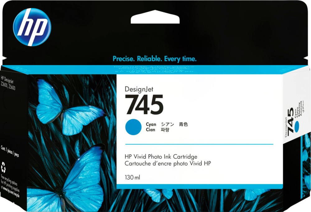      HP 745 Cyan - 130 ml - 