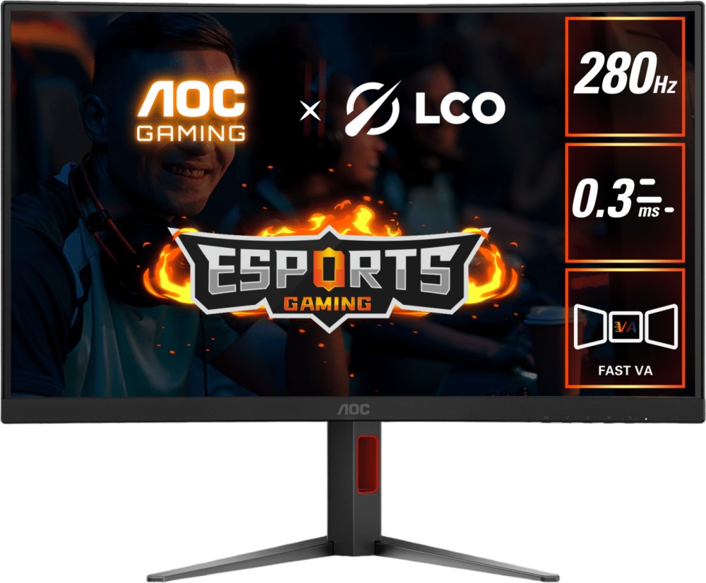 ������� AOC C27G4Z2 - 27", Fast VA, 280 Hz, 16:9, 1920 x 1080, 0.3 ms, HDMI, DisplayPort, Adaptive-Sync - 