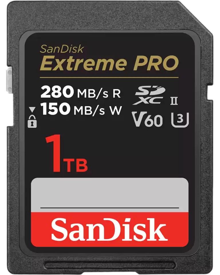 SDXC карта памет 1 TB SanDisk Extreme Pro SDXC карта памет 1 TB SanDisk Extreme Pro - Class 10, U3, UHS-II, V60, от серията Extreme Pro -