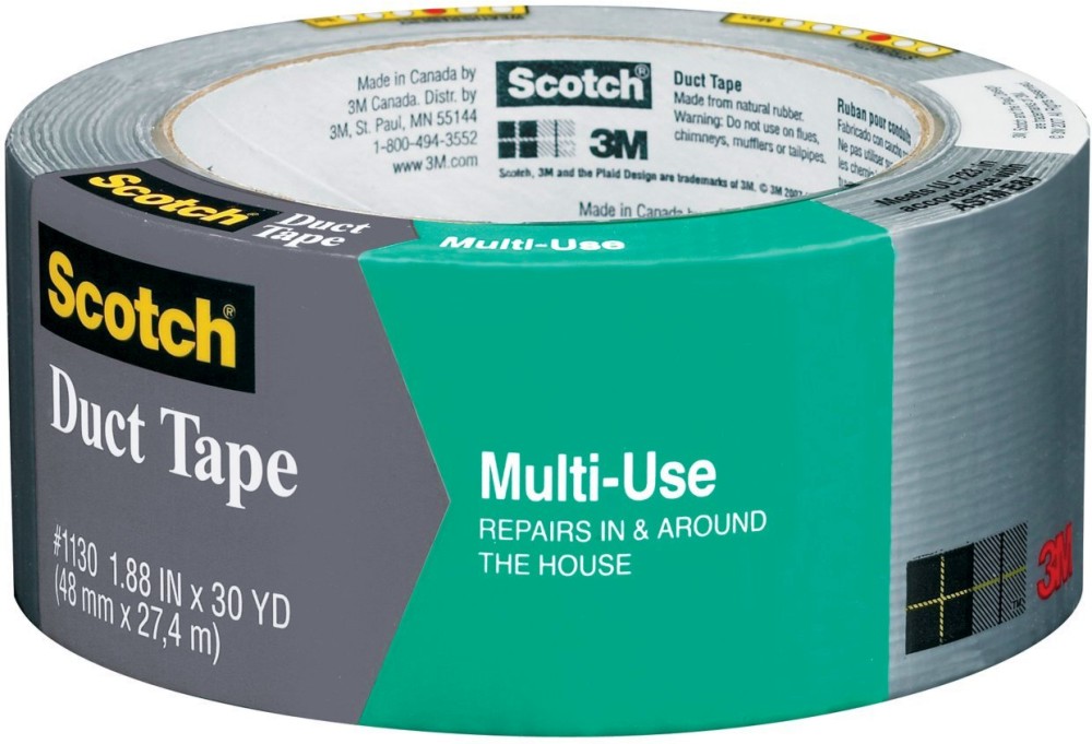 Универсална самозалепваща лента Scotch Duct tape - С ширина 48 mm и дължина 9.14 и 27.4 m - 