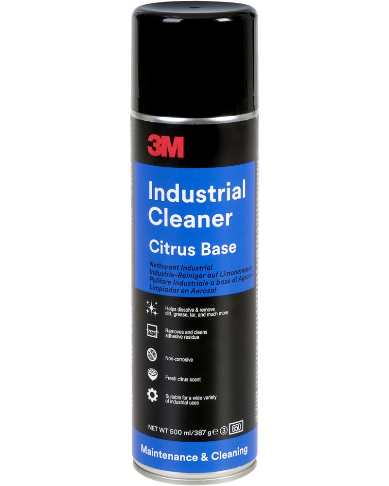 Почистващ спрей на цитрусова основа 3M Industrial Cleaner - 500 ml - 