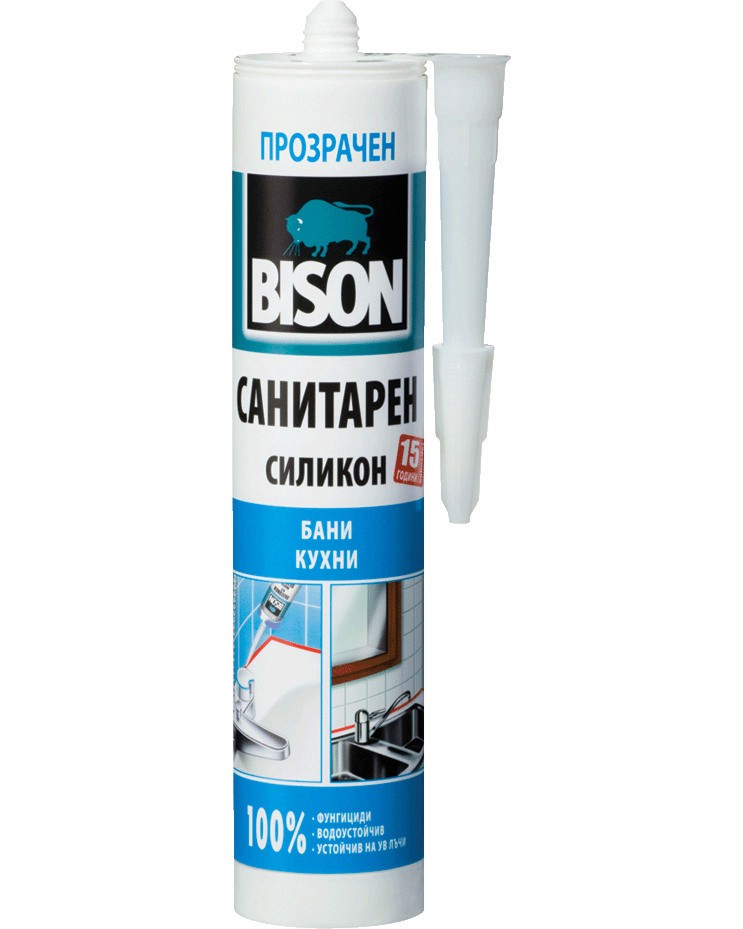 Санитарен силикон Bison - 280 ml - 
