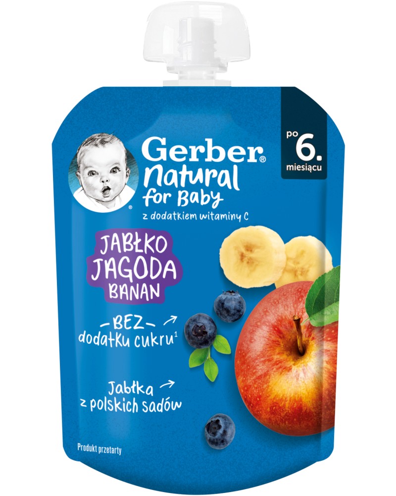    ,    Nestle Gerber Natural for Baby - 80 g,  6+  - 