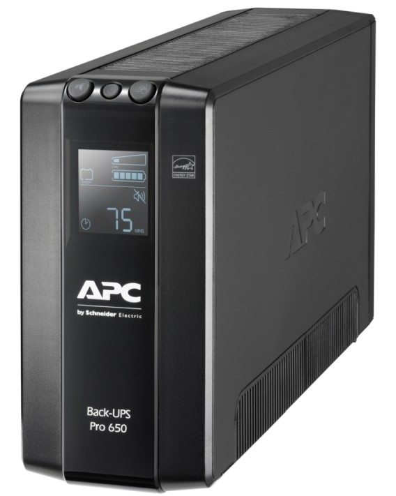 Непрекъсваемо токозахранващо устройство APC Back UPS Pro BR 650 Непрекъсваемо токозахранващо устройство APC Back UPS Pro BR 650 - 650 VA, 390 W, 12 V / 7 Ah, 6x IEC C13 изхода, AVR, LCD дисплей, Line Interactive -