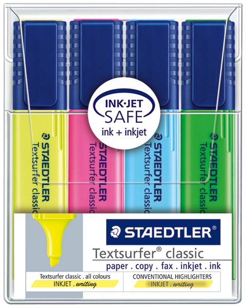 Текст маркери Staedtler Textsurfer classic 364 Текст маркери Staedtler Textsurfer classic 364 - 4 цвята -
