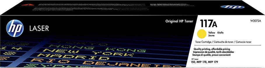 Тонер касета HP 117A Yellow Тонер касета HP 117A Yellow - 700 страници -