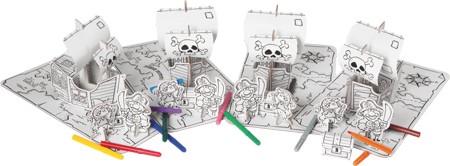 4   Calafant Cardboard Toys -  -       Party-Sets - 