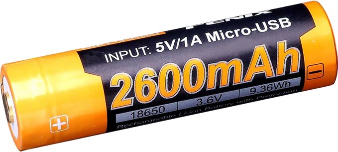  3.6 V ARB-L18-2600U -  Li-Ion (18650) 2600 mAh - 