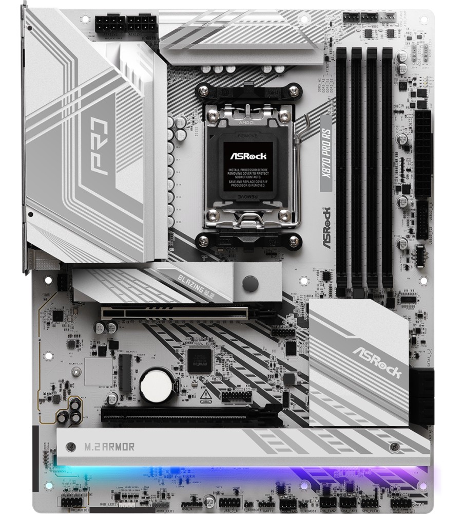 Дънна платка ASRock X870 Pro RS Дънна платка ASRock X870 Pro RS - AMD AM5, AMD X870, DDR5, ATX -