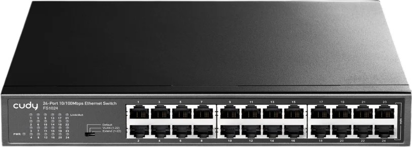 ���� Cudy FS1024 - 24 x 10/100 Mbps RJ45, 4.8 Gbps - 