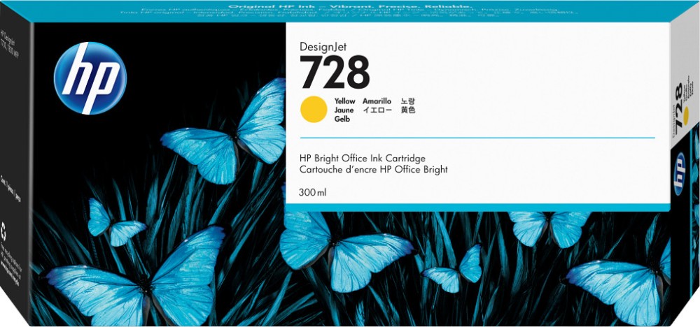      HP 728 Yellow - 300 ml - 