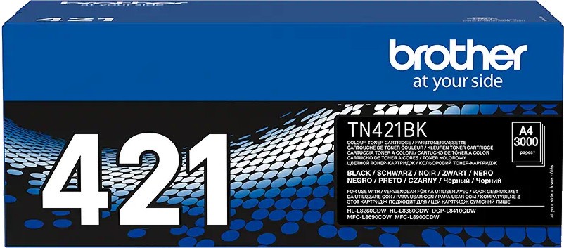 Тонер касета Brother TN-421BK Black Тонер касета Brother TN-421BK Black - 3000 страници -