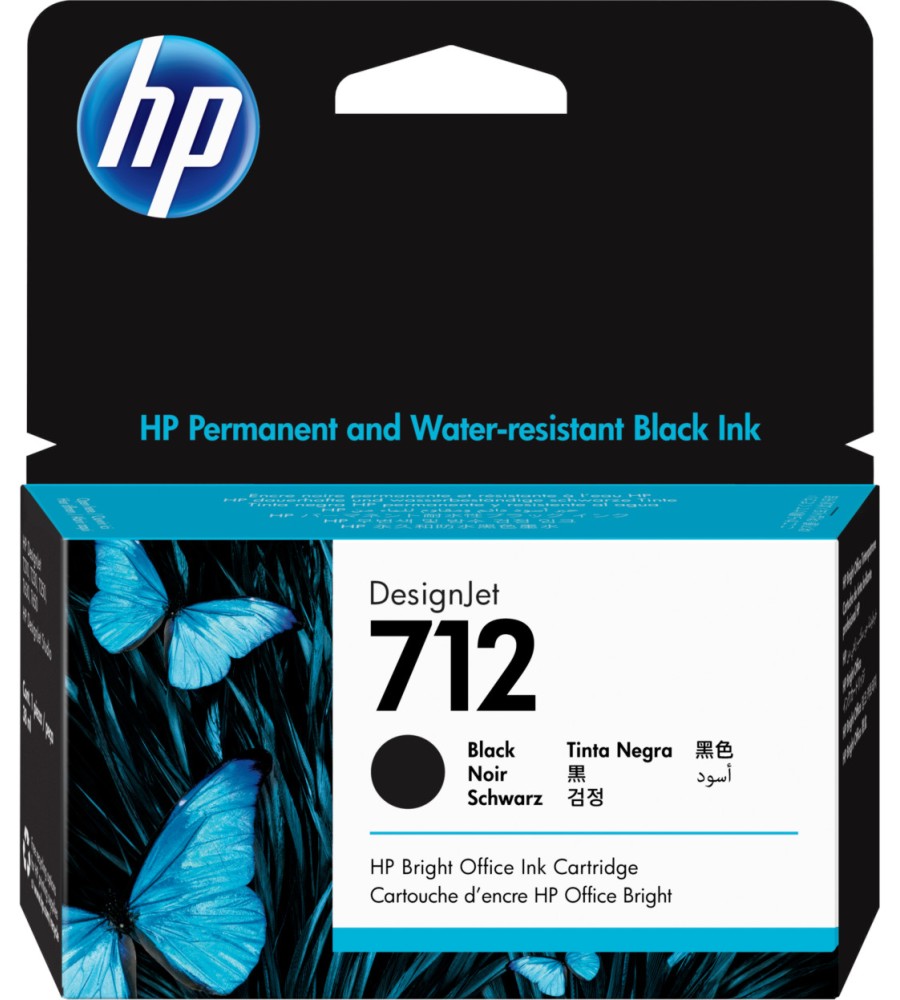 Касета с мастило за принтер HP 712 Black Касета с мастило за принтер HP 712 Black - 38 ml -