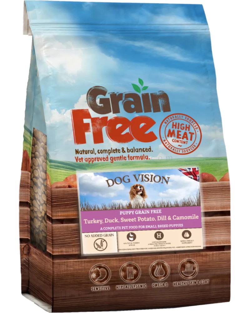           DOG VISION Grain Free Puppy Small - 2  6 kg,  , ,  ,   ,  0  12 ,    - 