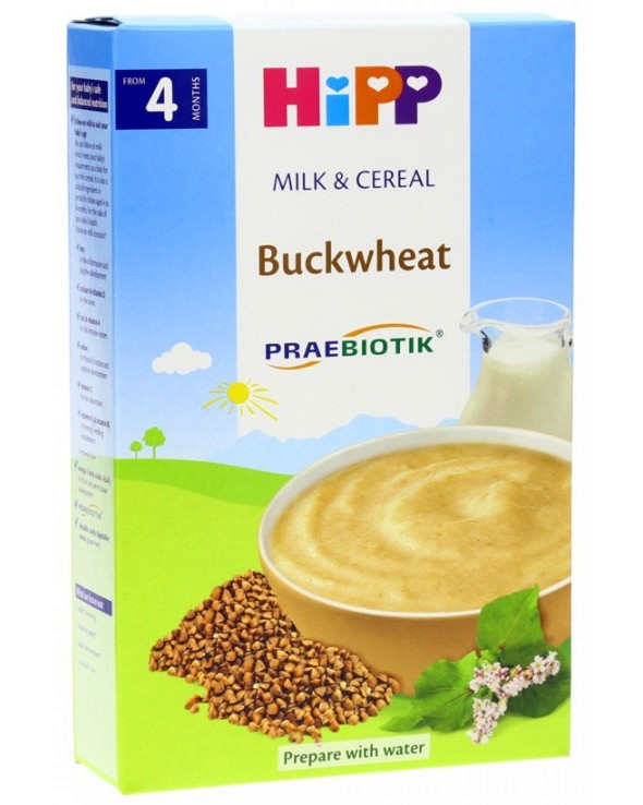 Инстантна пребиотик млечна каша с елда HiPP - 250 g, за 4+ месеца - продукт