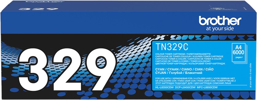 Тонер касета Brother TN-329C Cyan Тонер касета Brother TN-329C Cyan - 6000 страници -