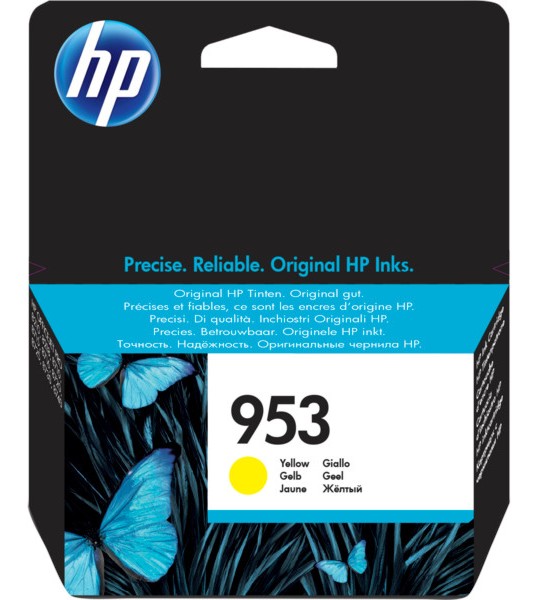 Касета с мастило за принтер HP 953 Yellow Касета с мастило за принтер HP 953 Yellow - 630 страници -
