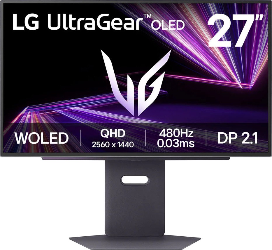  LG 27GX790A-B - 26.5", OLED, 480 Hz, 16:9, 2560 x 1440, 0.03 ms, 2 x HDMI, DisplayPort, AMD FreeSync Premium Pro - 