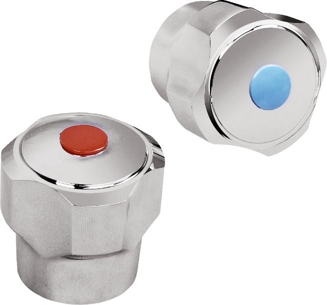 Ръкохватки за смесител Nikiplast Ръкохватки за смесител Nikiplast - 2 броя с винт със ситен шлиц -