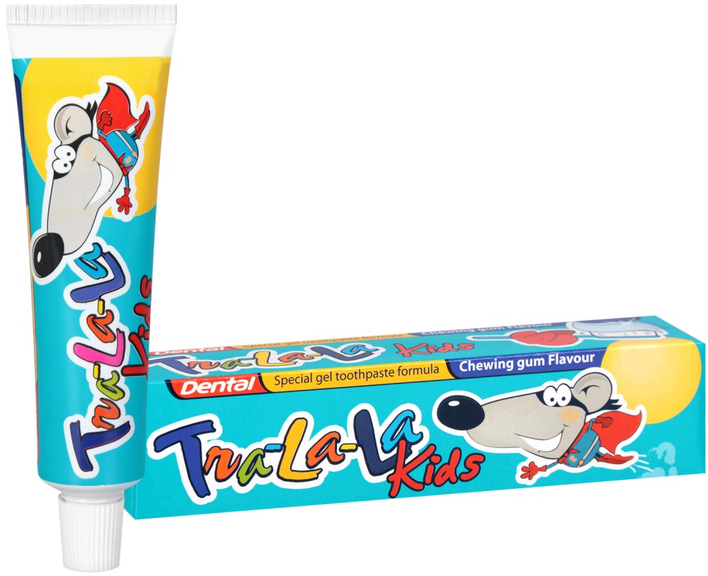 Dental Tra-La-La Kids Chewing Gum -         -   