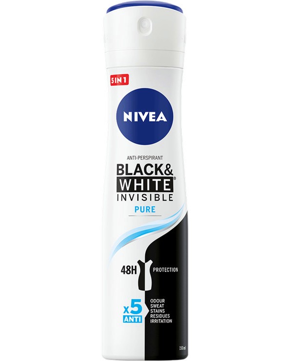 Nivea Black & White Pure Anti-Perspirant -       Black & White - 