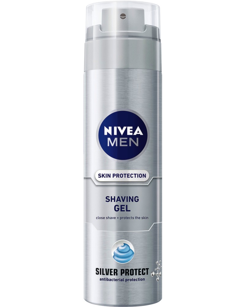 Nivea Men Silver Protect Shaving Gel -      Silver Protect - 