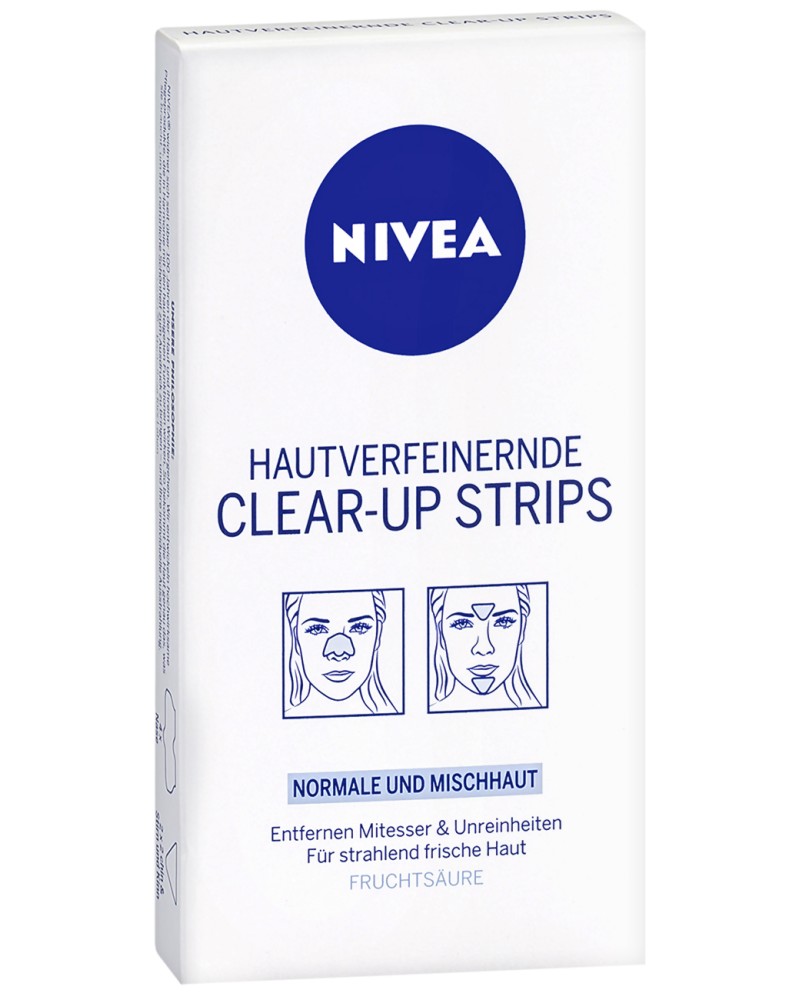 Nivea Clear-Up Strips -   6        "Nivea Aqua Effect" - 