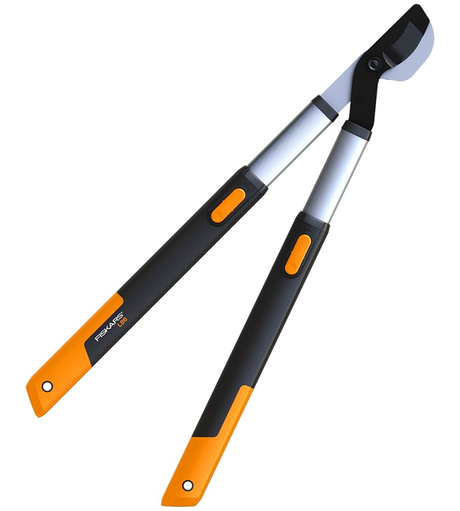 Ножица за клони Fiskars - С телескопични дръжки и разминаващи се остриета от серията SmartFit - 