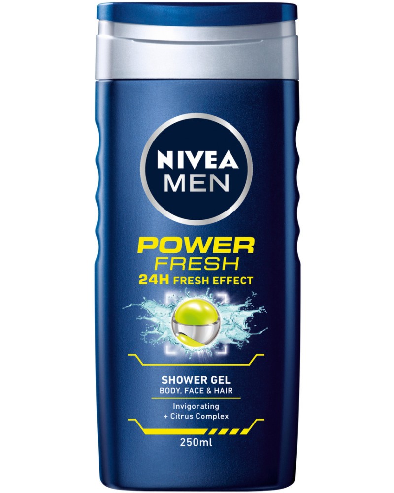 Nivea Men Power Fresh Shower Gel -         Nivea Men -  