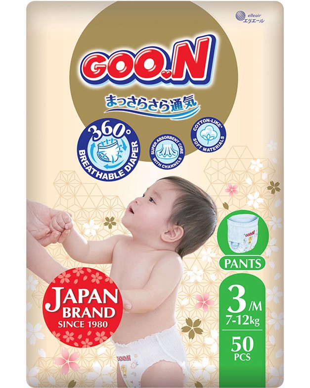������� GOO.N Premium Soft 3 M - 50 ����, �� ������ 7-12 kg - �������