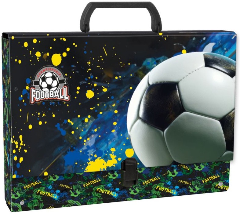 Куфарче с дръжка Derform Куфарче с дръжка Derform - 33 / 25 / 5 cm от серията Football -