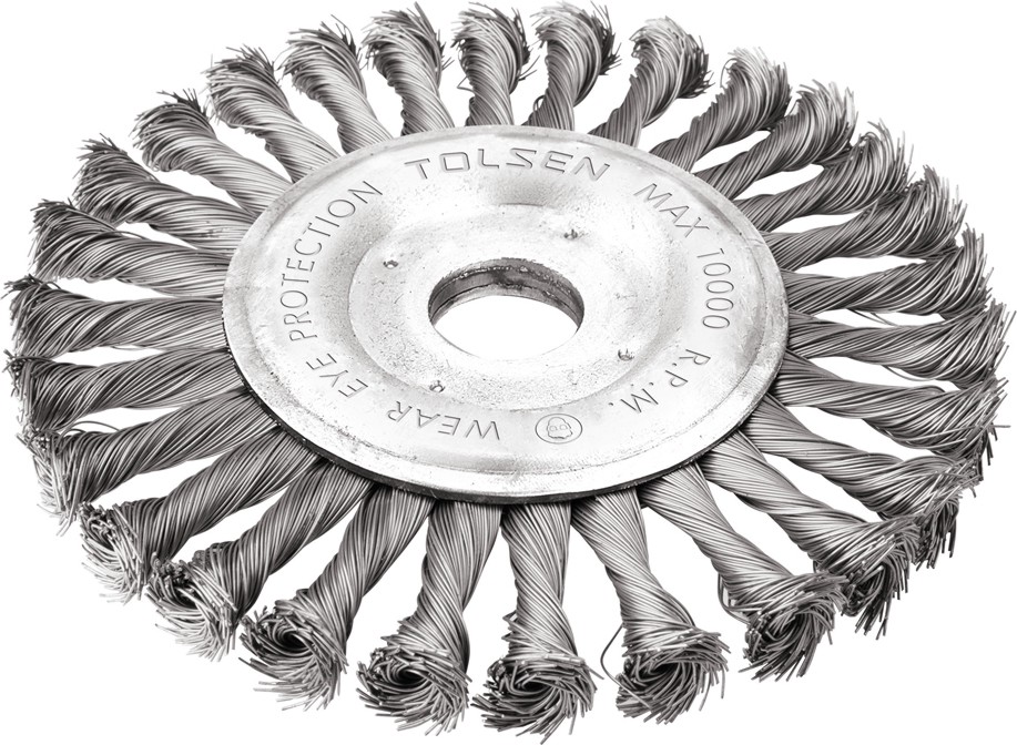 Телена конусна четка за ъглошлайф Tolsen Телена конусна четка за ъглошлайф Tolsen - С диаметър ∅ 125 mm -