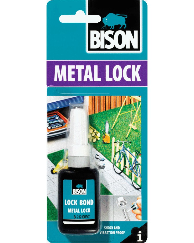 Осигурител за резби Bison Metal Lock - 10 ml - 