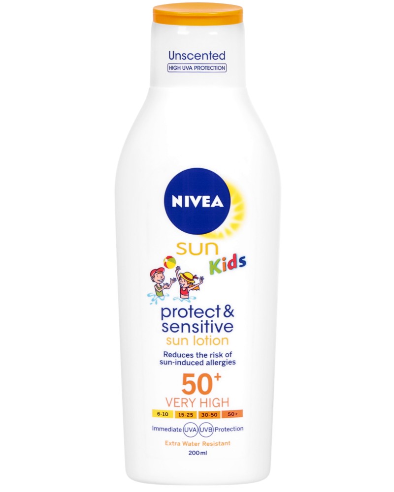 Nivea Sun Kids Protect & Sensitive Lotion - SPF 50+ -      Sun - 