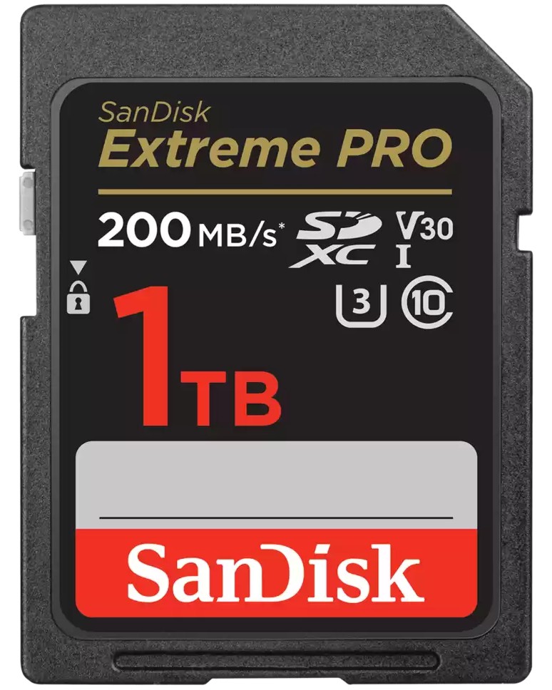 SDXC   1 TB SanDisk - Class 10, U3, V30   Extreme Pro - 